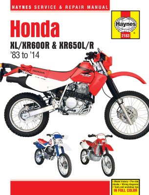 HONDA XL600R, XR600R, XR650L, XR650LR (1983-2014) - instrukcja napraw Haynes