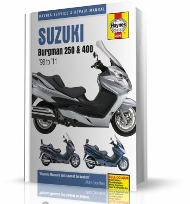 SUZUKI BURGMAN 250 - 400 (1998-2011) - instrukcja napraw Haynes