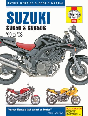 SUZUKI SV650 - SUZUKI SV650S (1999-2008) - instrukcja napraw Haynes