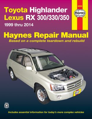 TOYOTA HIGHLANDER - LEXUS RX300 i RX330 (1999-2007) - instrukcja napraw Haynes