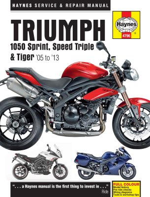 TRIUMPH 1050 SPRINT ST, SPEED TRIPLE, TIGER (2005-2013) - instrukcja napraw Haynes