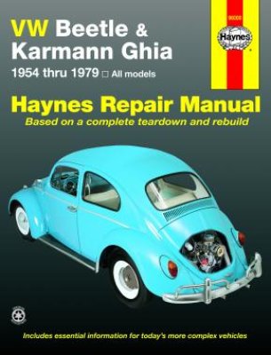 VW BEETLE & KARMANN GHIA (1954 - 1979) - instrukcja naprawy i obsługi Haynes
