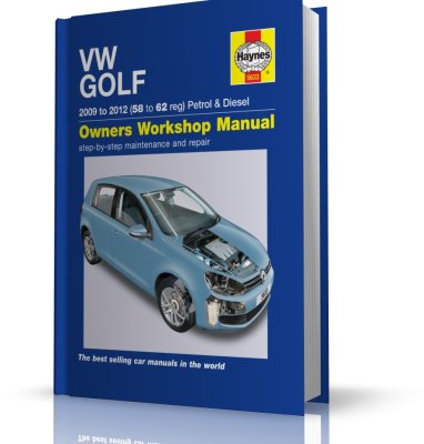 VW GOLF (2009-2012 silniki benzynowe i Diesla) instrukcja napraw Haynes