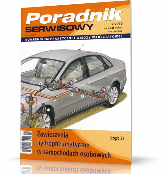 Obraz główny ZAWIESZENIA HYDROPNEUMATYCZNE W SAMOCHODACH OSOBOWYCH - CZĘŚĆ 2. PORADNIK SERWISOWY