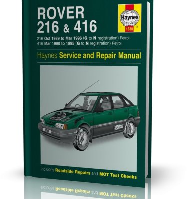 ROVER 216 & ROVER 416 Z SILNKIEM BENZYNOWYM (1989 - 1996) - Haynes Service i Repair Manual