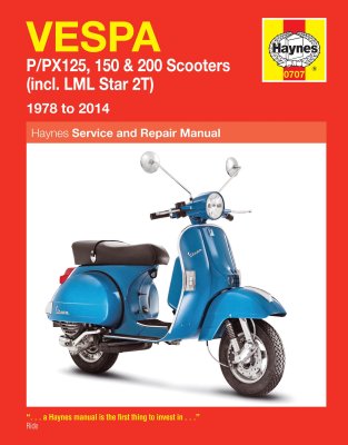 SKUTERY VESPA P/PX 125, 150, 200 - LML Star 2T (1978-2014) - instrukcja napraw Haynes