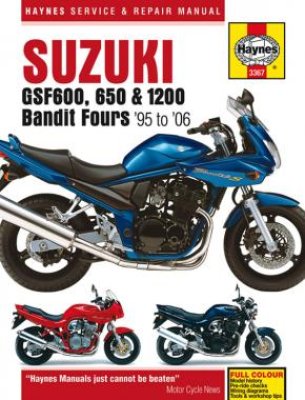 SUZUKI GSF600, GSF650, GSF1200 BANDIT (1995-2006) - instrukcja napraw Haynes